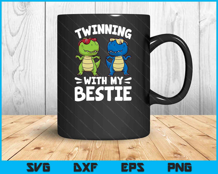 Twinning With My Bestie, Friends Spirit Week Boys Kids Day SVG PNG Digital Printable Files