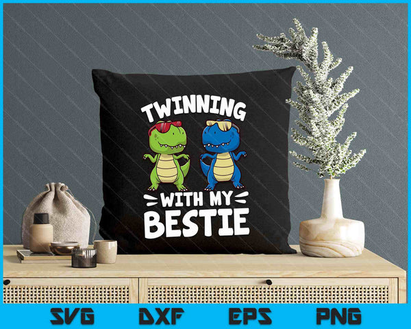 Twinning With My Bestie, Friends Spirit Week Boys Kids Day SVG PNG Digital Printable Files