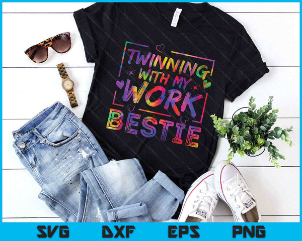 Twinning With My Work Bestie Spirit Week Best Friend Twin SVG PNG Digital Printable Files
