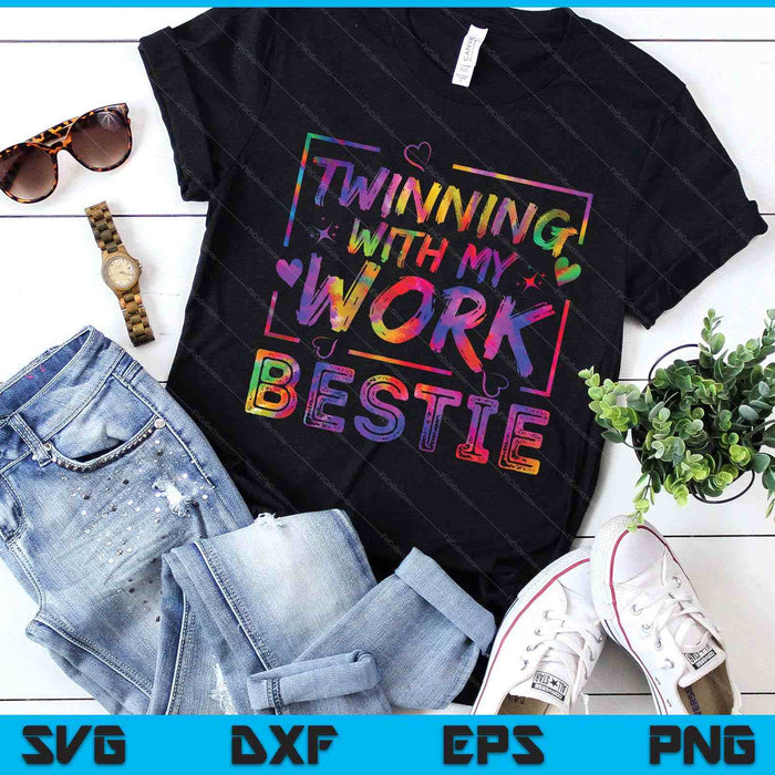 Twinning With My Work Bestie Spirit Week Best Friend Twin SVG PNG Digital Printable Files