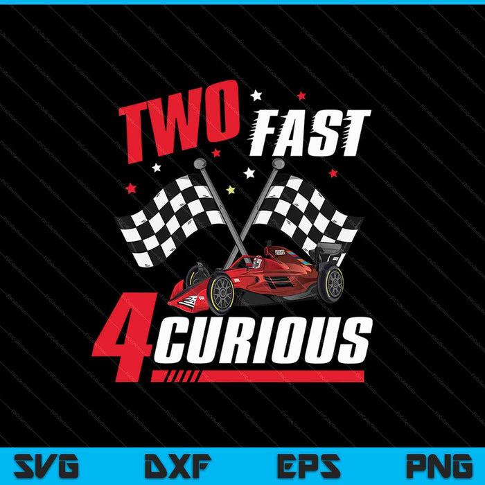 Dos archivos imprimibles de corte SVG PNG de Fast 4 Curious