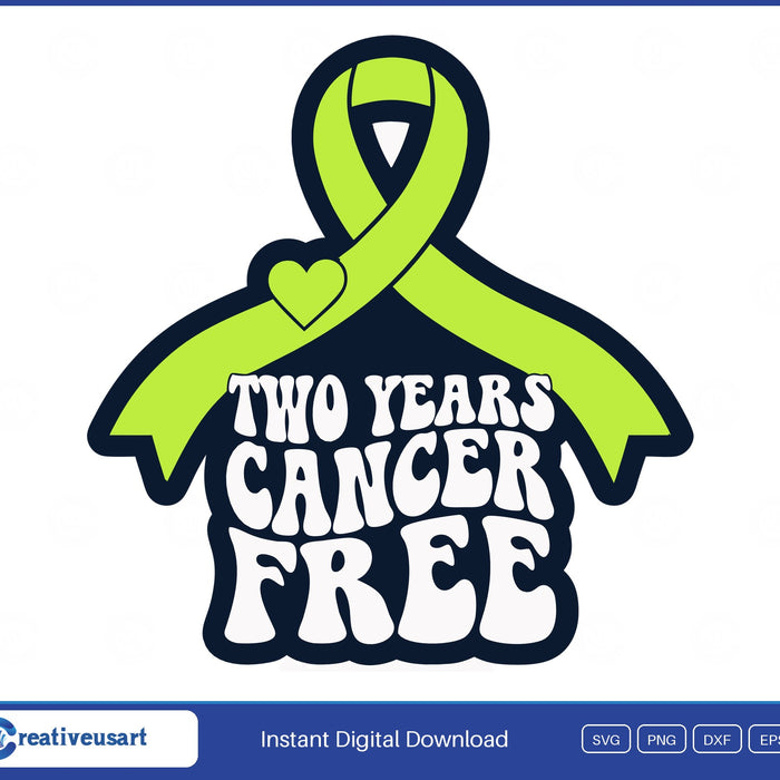 2 years cancer free non hodgkins lymphoma survivor USA flag SVG cut file
