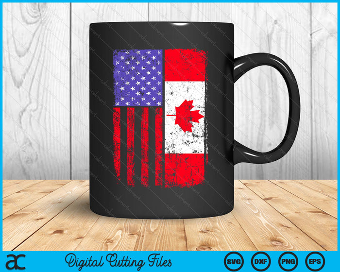 USA Canada vlag 4 juli Canadese Amerikaanse SVG PNG digitale afdrukbare bestanden