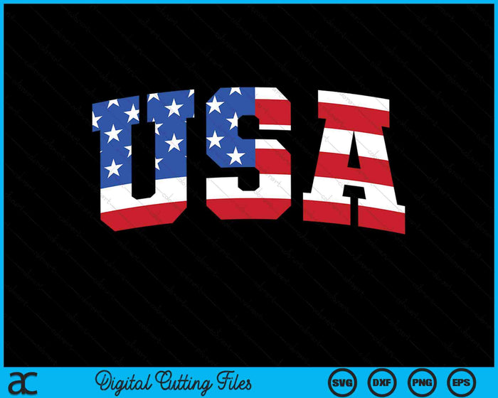 USA Design 4th of July SVG PNG Cutting Printable Files