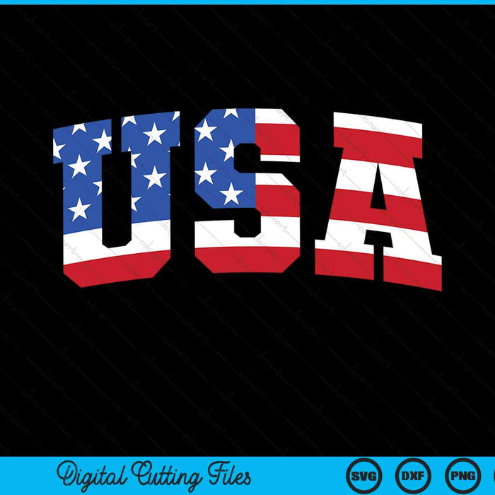 USA 4th of July SVG cut file