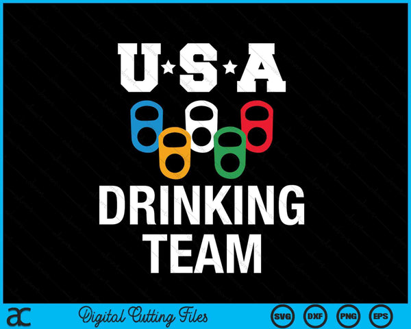 USA Drinking Team Beer Party SVG PNG Digital Cutting File