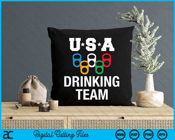 USA Drinking Team Beer Party SVG PNG Digital Cutting File