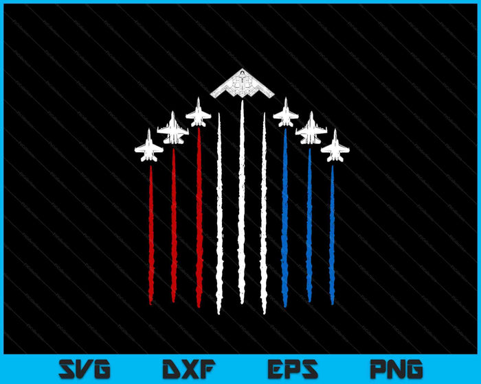 USA Fighter Jets 4th of July Men Women Kids Funny Patriotic SVG PNG Digital Printable Files