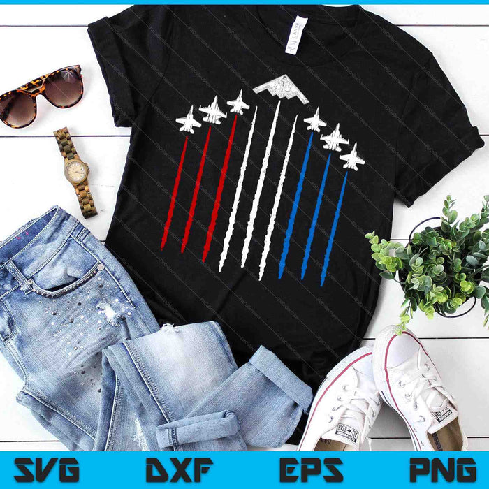 USA Fighter Jets 4th of July Men Women Kids Funny Patriotic SVG PNG Digital Printable Files
