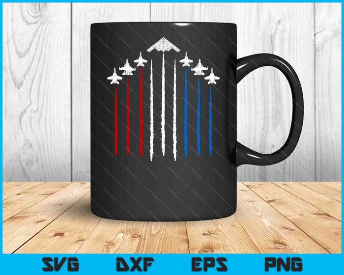 USA Fighter Jets 4th of July Men Women Kids Funny Patriotic SVG PNG Digital Printable Files
