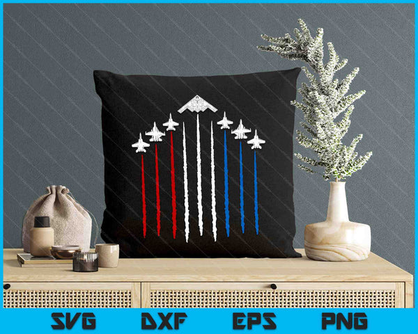 USA Fighter Jets 4th of July Men Women Kids Funny Patriotic SVG PNG Digital Printable Files