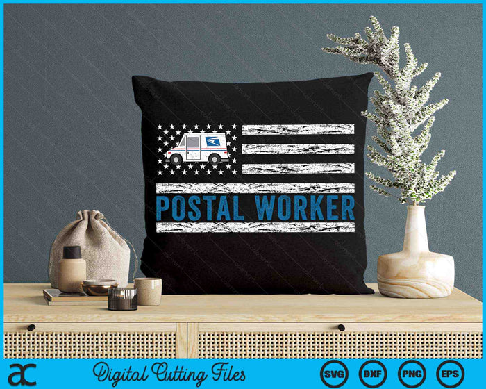 USA vlag patriottische postbeambte postbode mail Lady SVG PNG digitale snijden bestanden