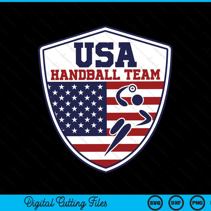 USA handball team handball sports fans SVG cut file