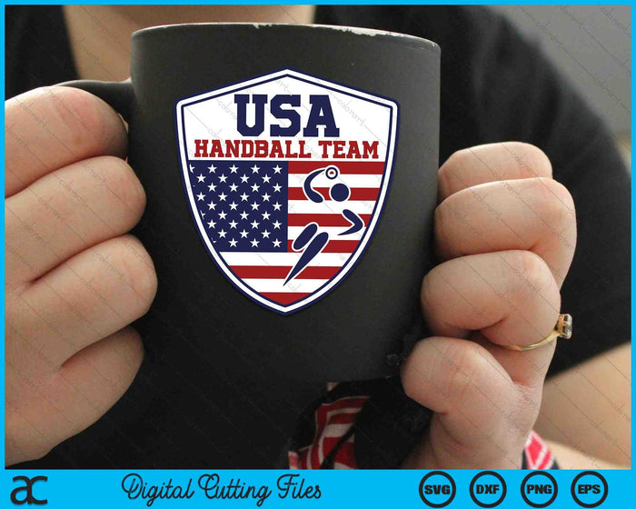 USA Handball Team Handball Sports Fans SVG PNG Digital Cutting Files