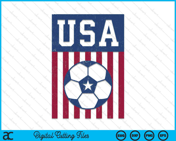 USA Soccer SVG PNG Cutting Printable Files