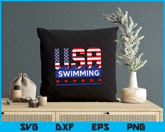 USA Swimming Artwork For A Swimmer SVG PNG Digital Printable Files