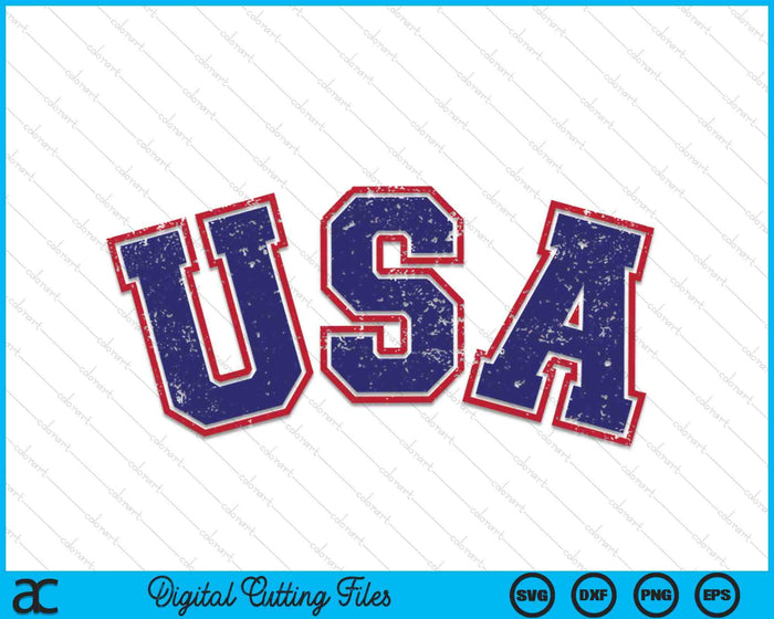 USA Team For Patriotic Independence Day On 4th Of July SVG PNG Cutting Printable Files