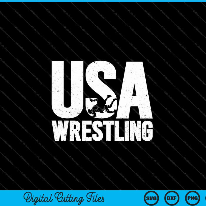 USA Wrestling Equipo de lucha masculina Patriot USA Wrestler SVG PNG Archivos de corte digital
