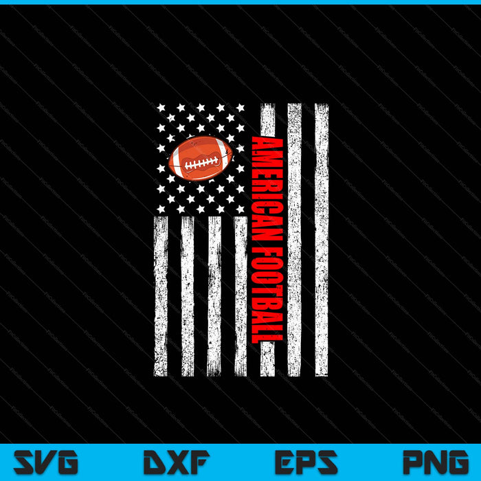 US American Flag American Football Patriotic SVG PNG Digital Cutting Files