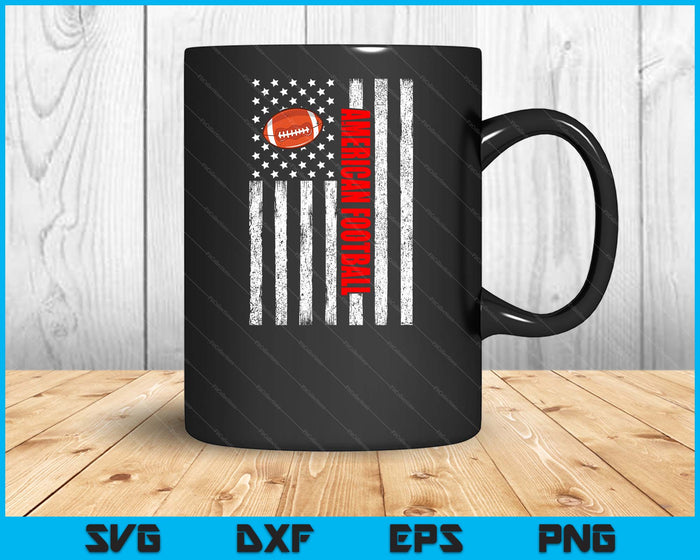 US American Flag American Football Patriotic SVG PNG Digital Cutting Files
