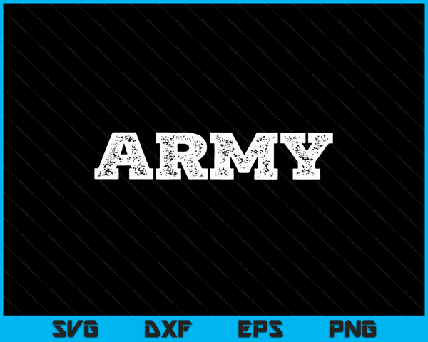 US Army Army Veteran Distressed Font SVG PNG Digital Cutting Files