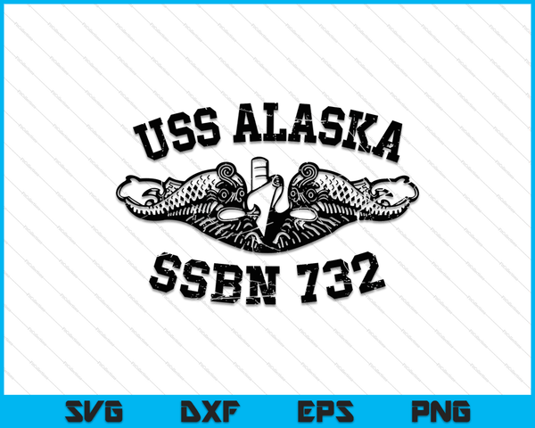 USS Nevada SSBN 733 onderzeeër badge vintage SVG PNG digitale snijbestanden