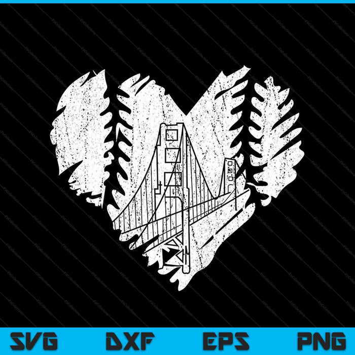 US State San Francisco Baseball SVG PNG Digital Cutting Files