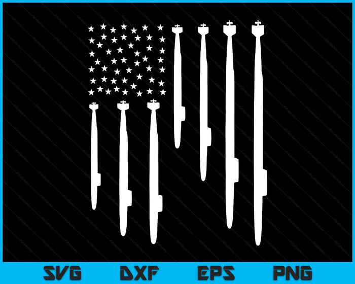 US Submarine Veteran Flag SVG PNG Digital Printable Files