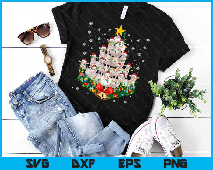 Ugly Christmas Sweater Day Funny Sheep Christmas Tree SVG PNG Digital Cutting Files