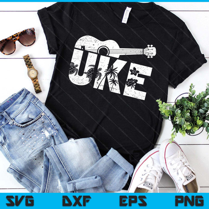 Uke Ukulele Player Ukulelist Music Guitarist SVG PNG Digital Printable Files