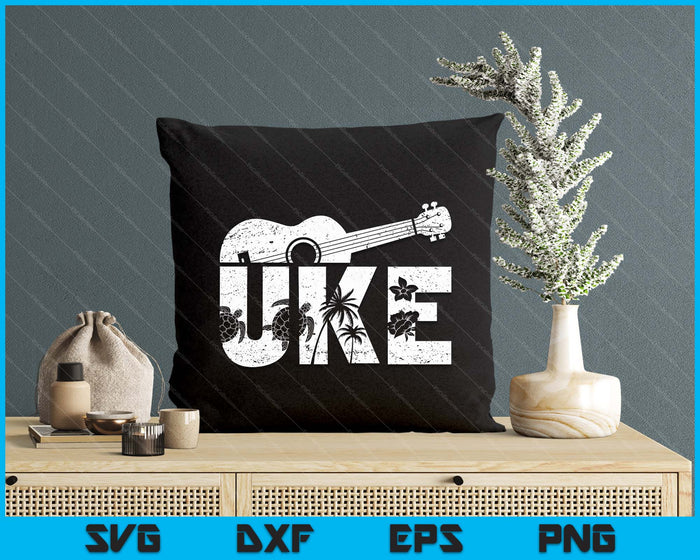 Uke Ukulele Player Ukulelist Music Guitarist SVG PNG Digital Printable Files