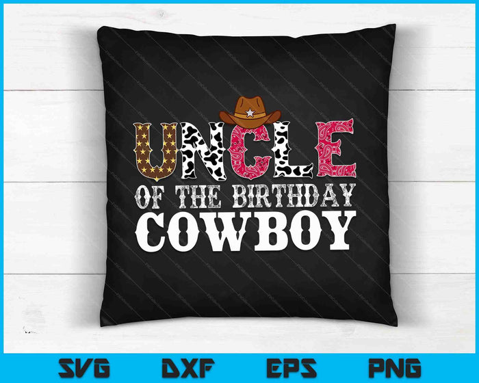 Oom 1e eerste verjaardag Cowboy Western Rodeo Party Matching SVG PNG digitale snijbestanden