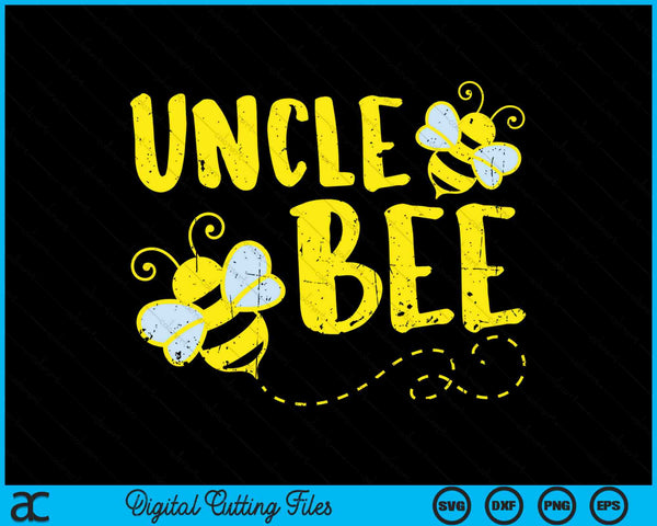 Oom Bee familie bijpassende bijenteelt oom SVG PNG digitale snijbestanden