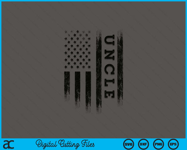 Uncle patriotic American USA flag SVG cut file