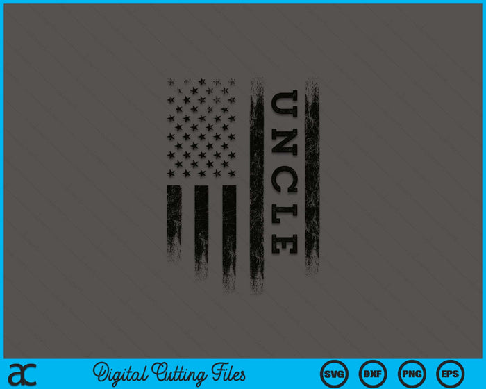 Uncle Patriotic American USA Flag SVG PNG Digital Printable Files