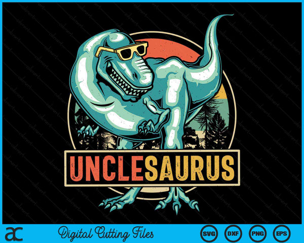 Unclesaurus T Rex Dinosaur Unclesaurus Family Matching SVG PNG Digital Cutting Files