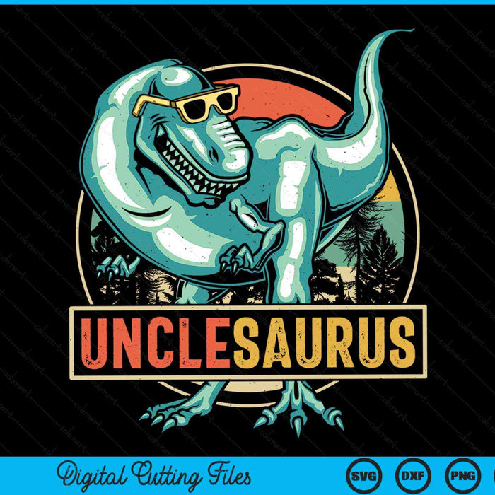 Unclesaurus T Rex Dinosaur Unclesaurus Family Matching SVG PNG Digital Cutting Files