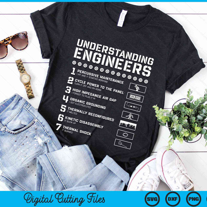 Understanding Engineers Funny Sarcastic Engineering SVG PNG Digital Cutting Files