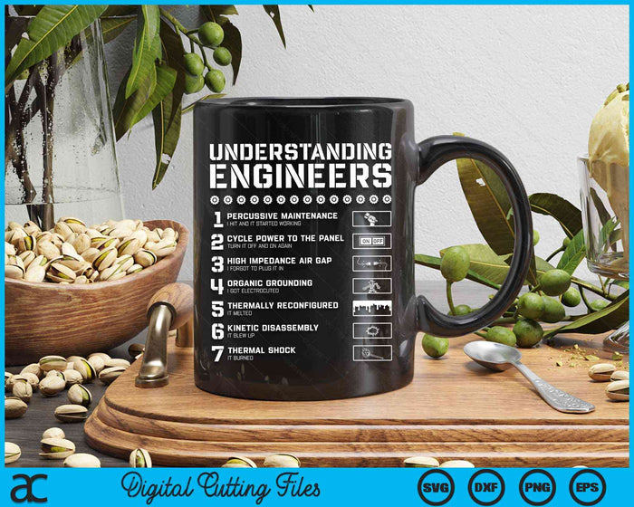 Understanding Engineers Funny Sarcastic Engineering SVG PNG Digital Cutting Files