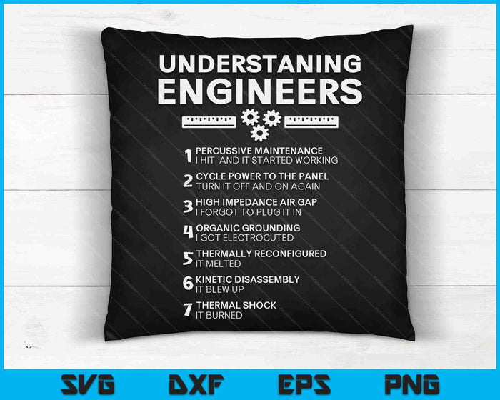 Ingenieurs begrijpen - grappige sarcastische engineering cadeau SVG PNG digitale snijbestanden