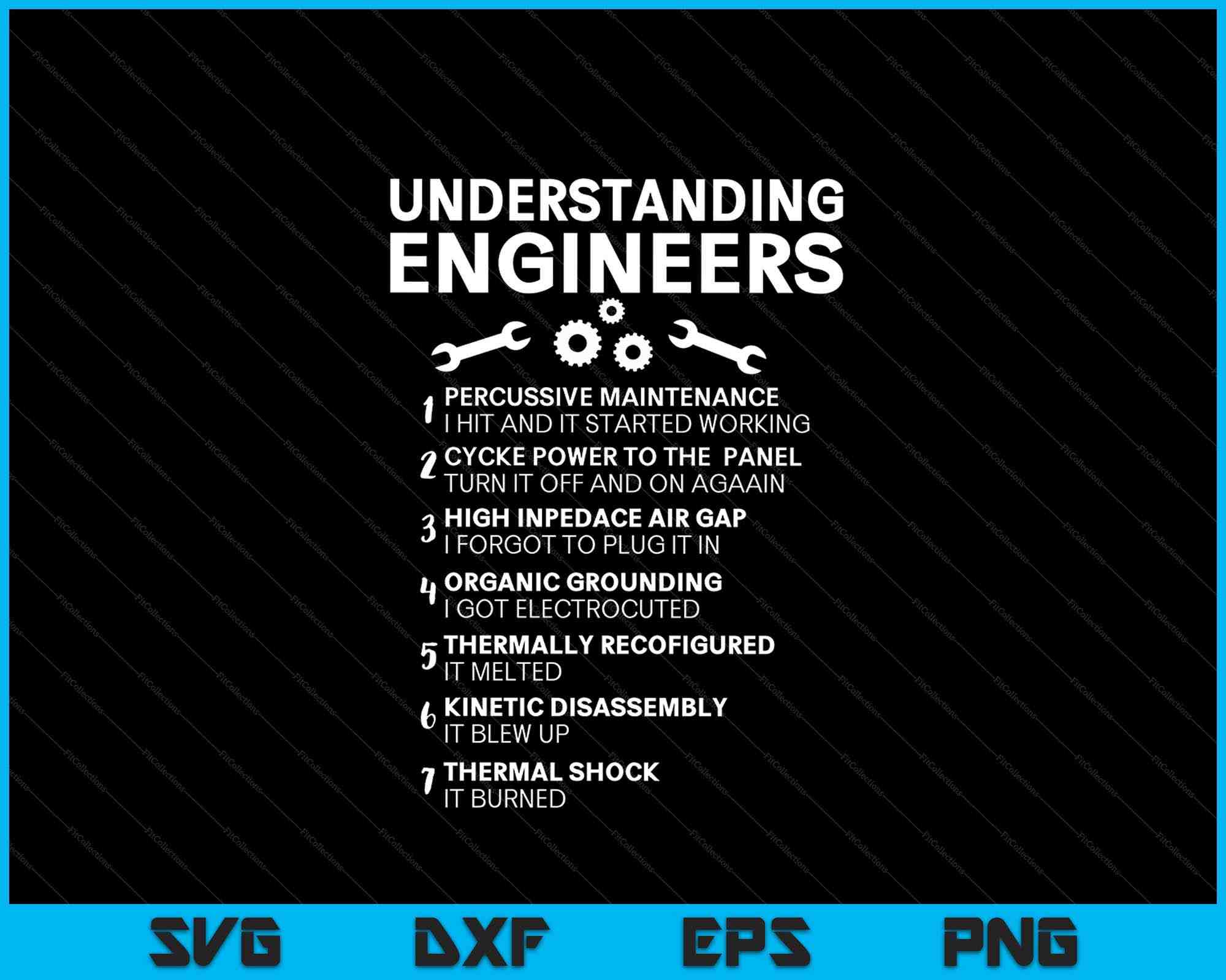 Understanding Engineers SVG PNG Cutting Printable Files – creativeusarts