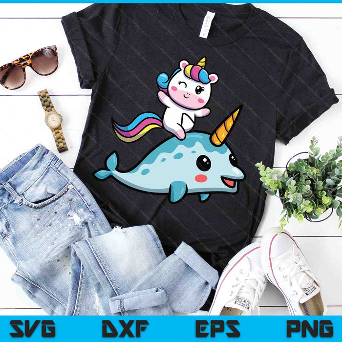 Unicorn narwal T shirt meisjes Kids Rainbow eenhoorns Squad SVG PNG digitale snijbestanden