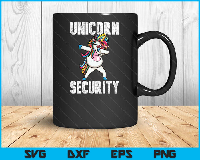 Unicorn Security Dad Mom Daughter Adult Unicorn Costume Gift SVG PNG Digital Printable Files