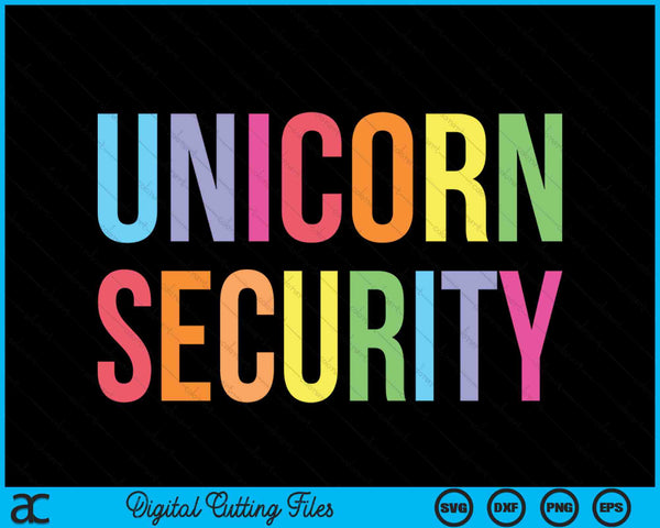 Unicorn Security Halloween volwassen kostuum SVG PNG digitale afdrukbare bestanden