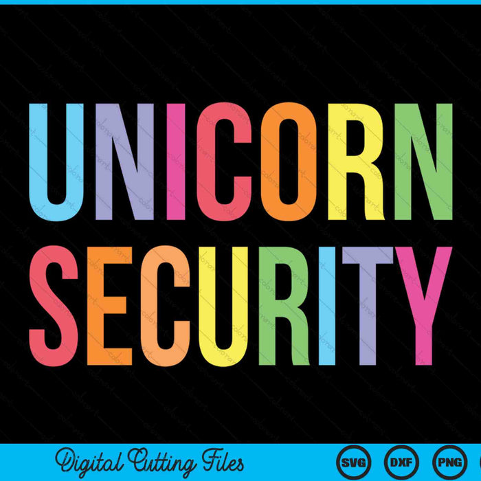 Unicorn security Halloween adult costume SVG cut file