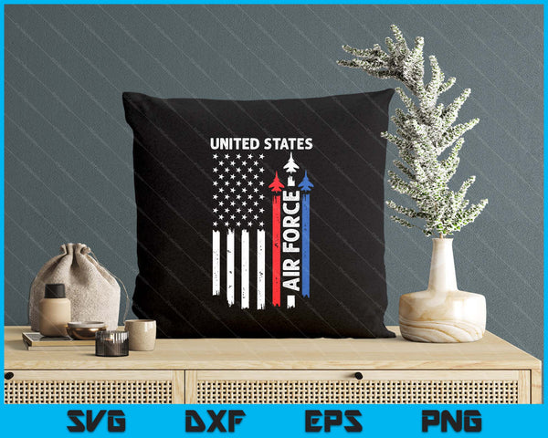 United States Air Force American Usa Flag July 4th Patriotic SVG PNG Digital Printable Files