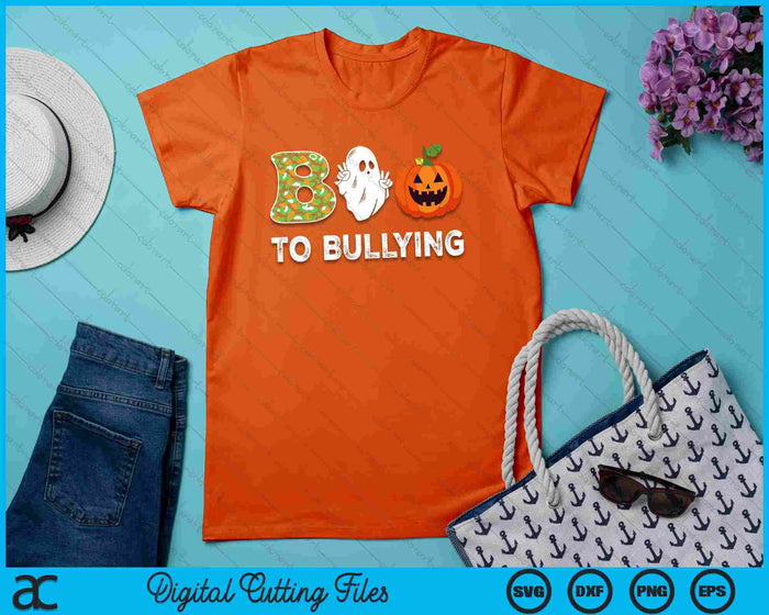 Unity Day Orange Anti Bullying Boo To Bullying Halloween SVG PNG Digital Cutting File