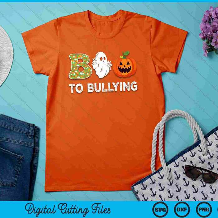 Unity Day Orange Anti Bullying Boo To Bullying Halloween SVG PNG Digital Cutting File