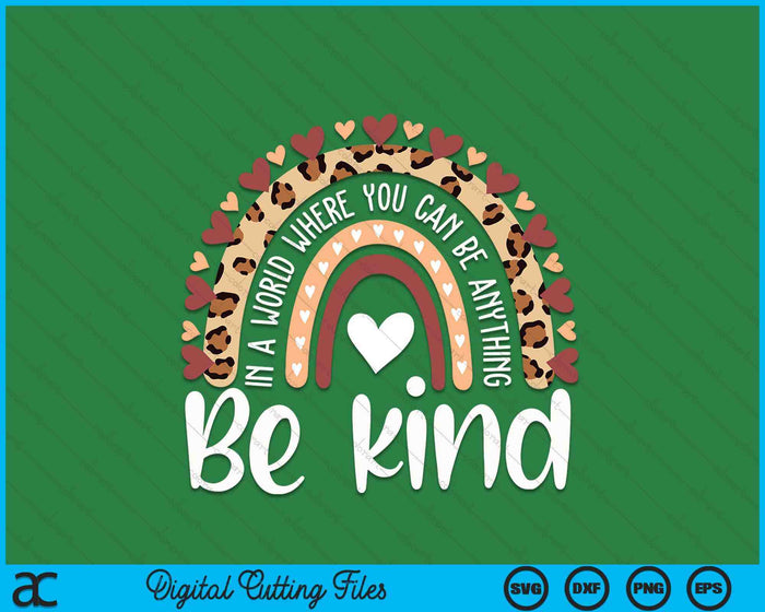 Unity Day Orange Anti Bullying Leopard Rainbow SVG PNG Digital Printable Files