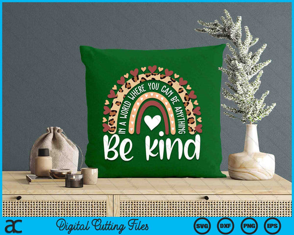 Unity Day Orange Anti Bullying Leopard Rainbow SVG PNG Digital Printable Files
